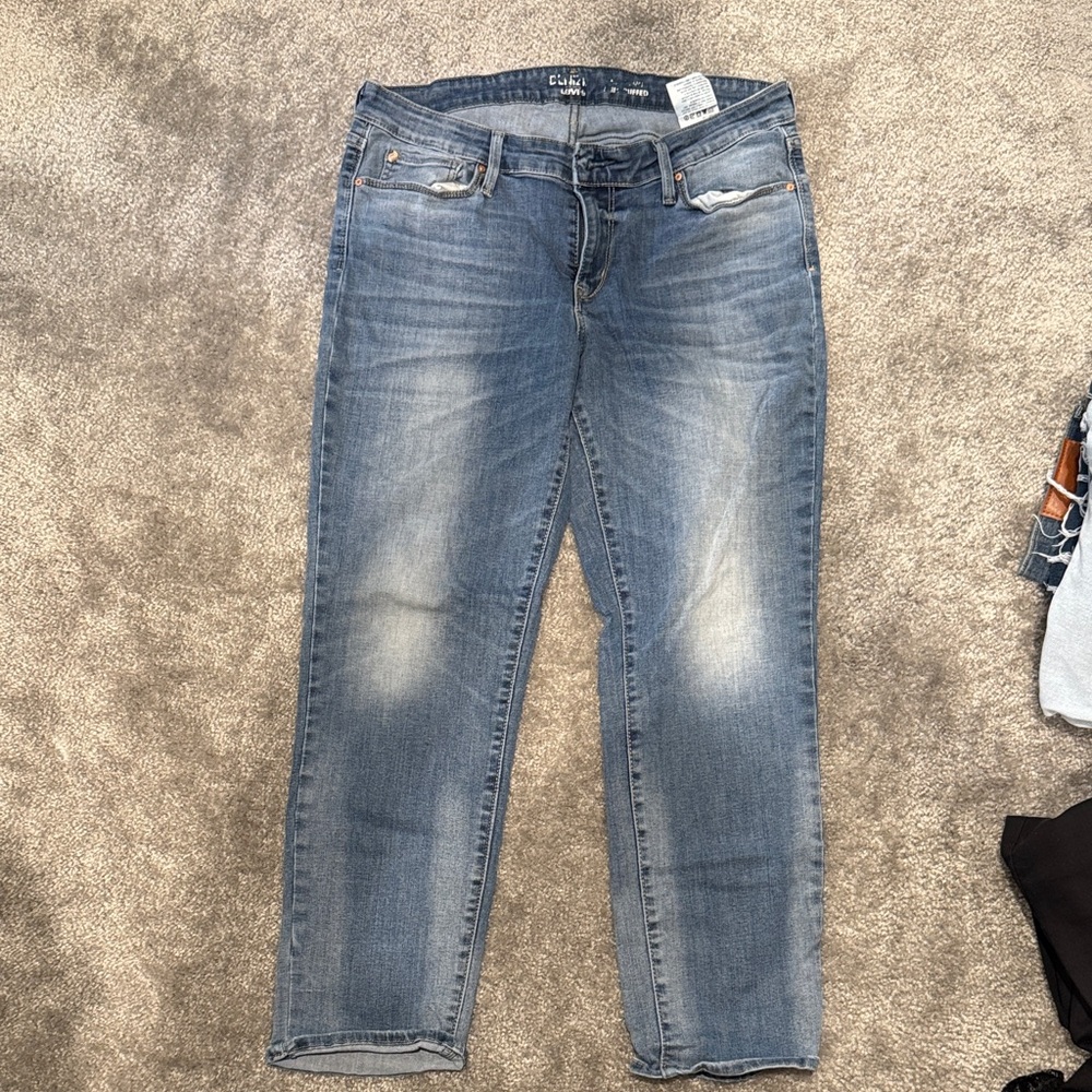 Calvin Klein Faded Denim Jeans - stretchy